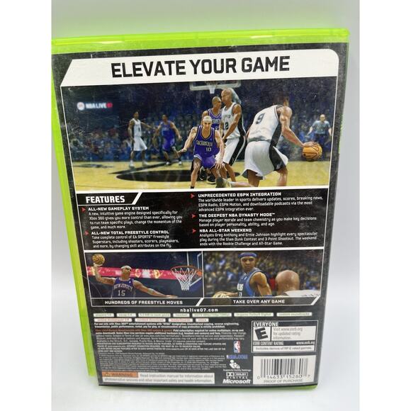 NBA Live 07 (Microsoft Xbox 360, 2006) Complete Tested Working - Free Ship - Picture 4 of 8